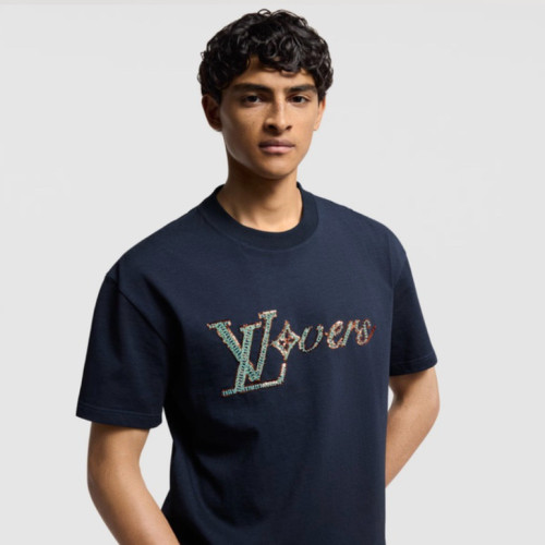 LOUIS VUITTON LV Vers Embellished Short-Sleeved T-Shirt 1AGHXQ  #292078