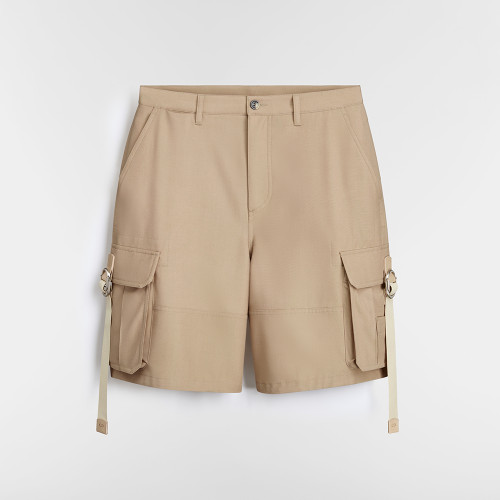 DIOR Cargo Shorts Beige Cotton Gabardine #386026