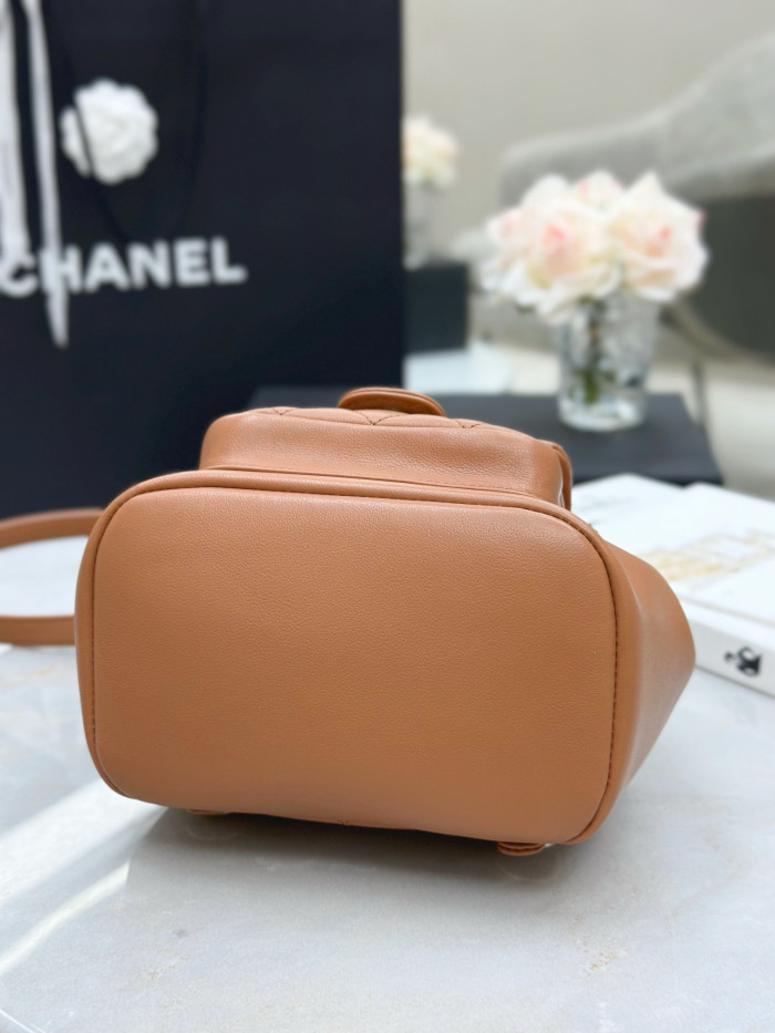 CHANEL Calfskin Backpack #386030