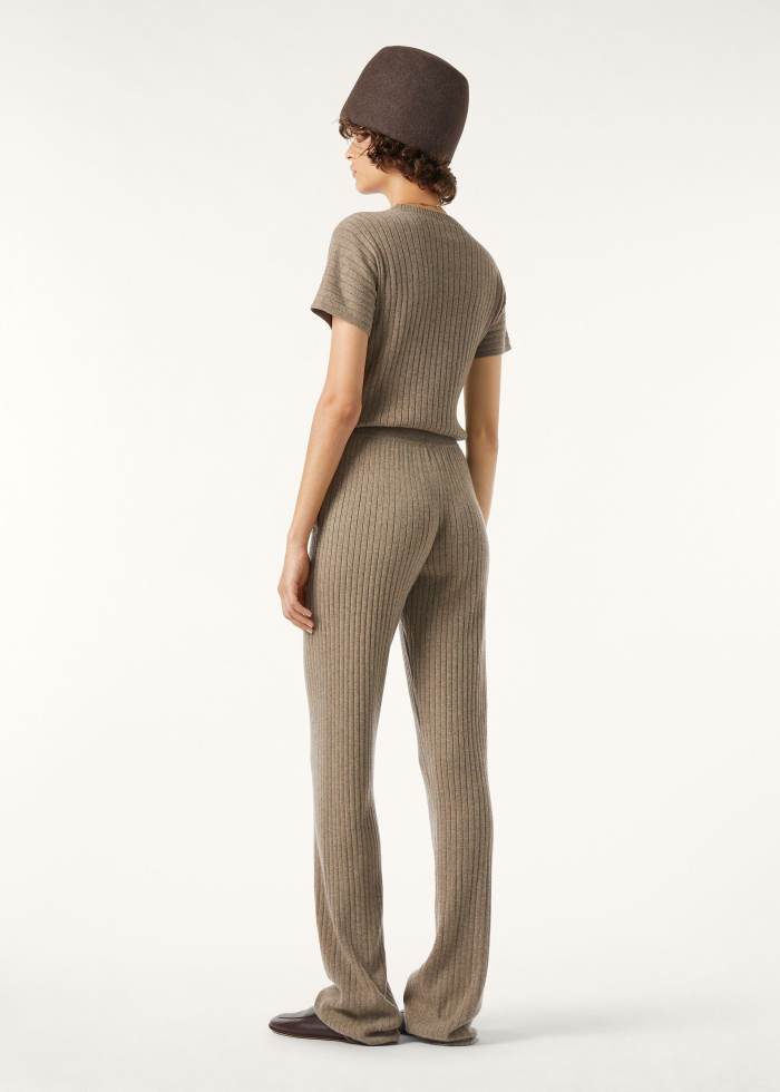 Loro Piana Baby Coste Trousers Baby Cashmere Licorice Root Melange #385991