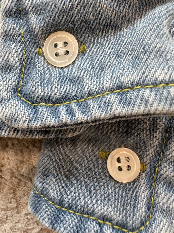 MiuMiu Light Blue Denim Gabardine Lapel Jacket #385987