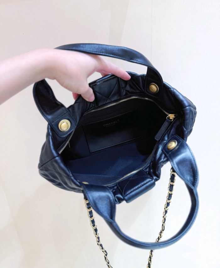 CHANEL Lambskin Gold Gold Bow Bag #386032