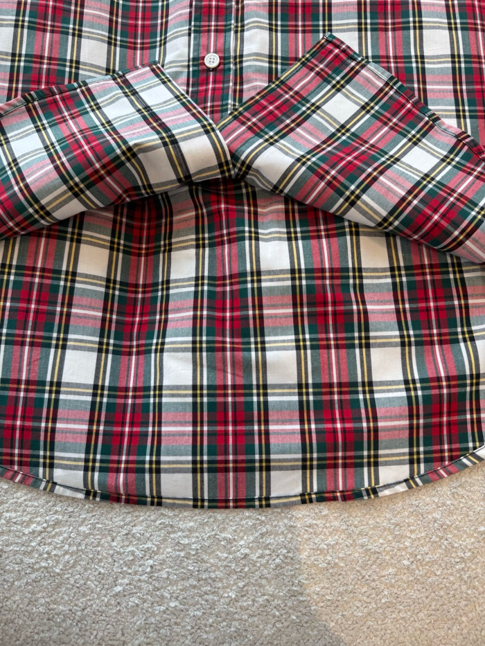 CELINE SHIRT IN TARTAN COTTON #385985