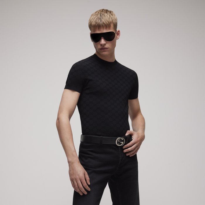 Gucci Technical Gg Jacquard Fabric T-shirt #386039