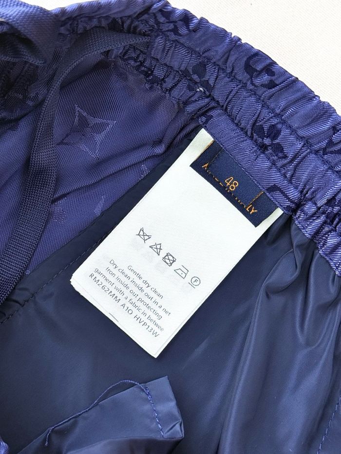 LOUIS VUITTON Monogram Jacquard Silk Sporty Shorts #386023