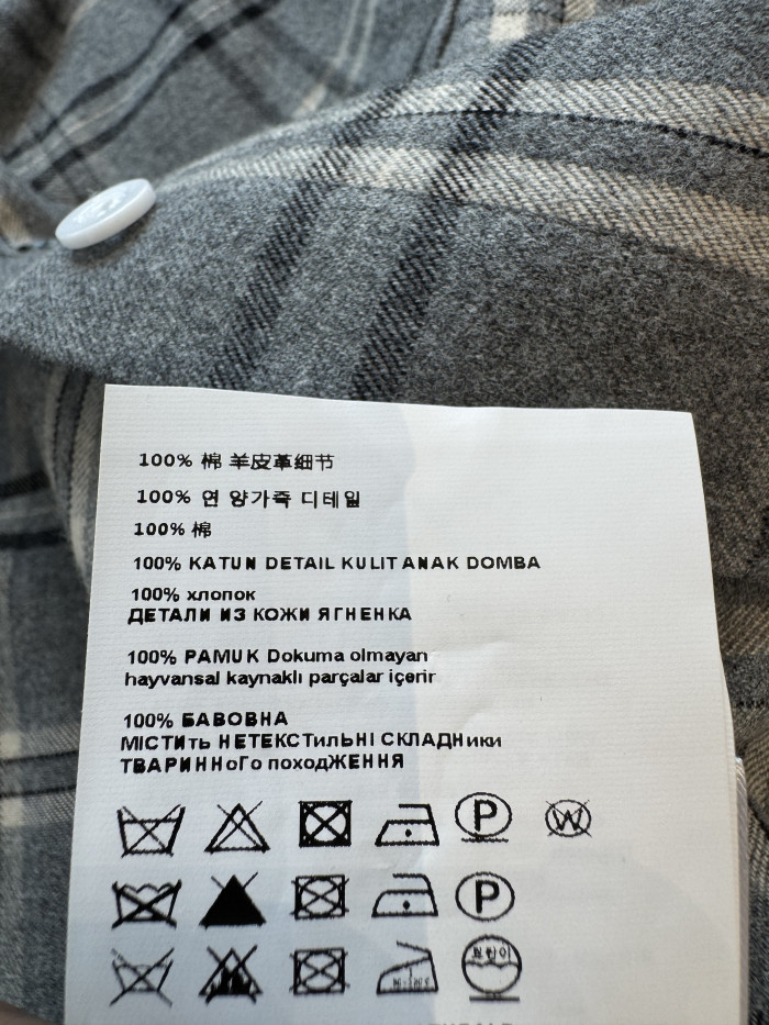 MiuMiu Slate Gray Checked Flannel Shirt and Miniskirt #333609
