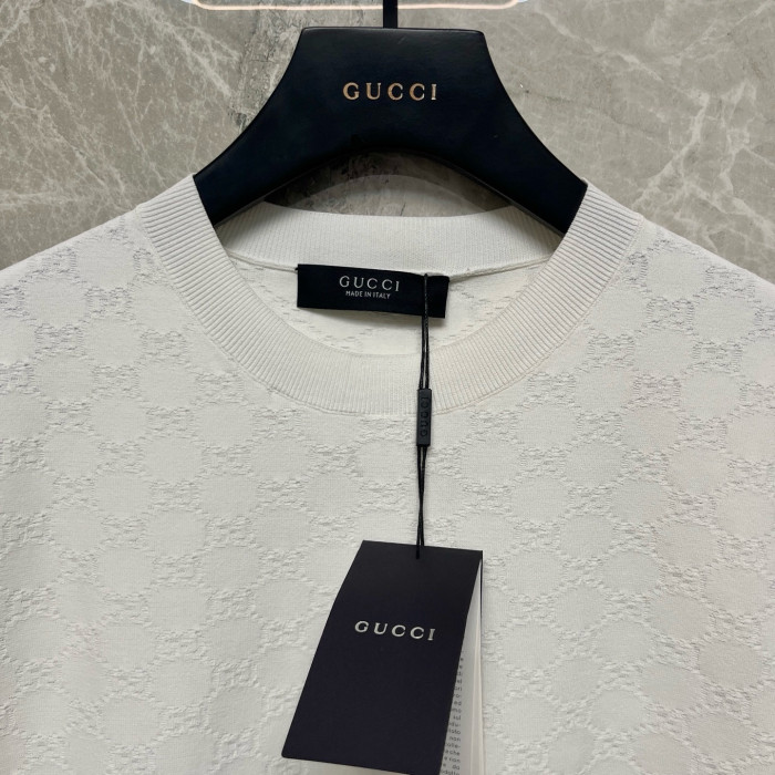 Gucci Technical Gg Jacquard Fabric T-shirt #386039