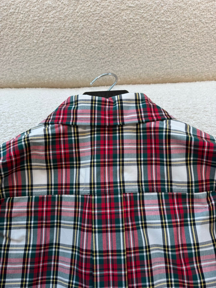 CELINE SHIRT IN TARTAN COTTON #385985