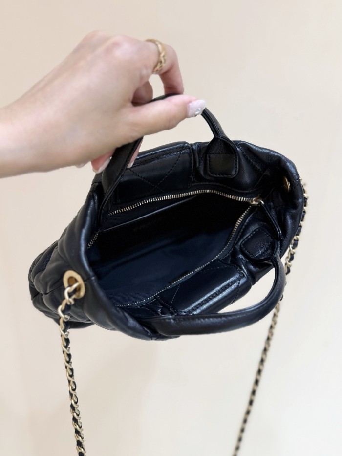 CHANEL Lambskin Gold Gold Bow Bag #386032