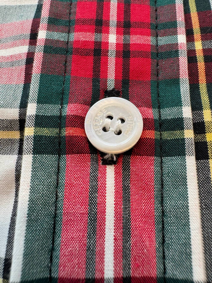 CELINE SHIRT IN TARTAN COTTON #385985