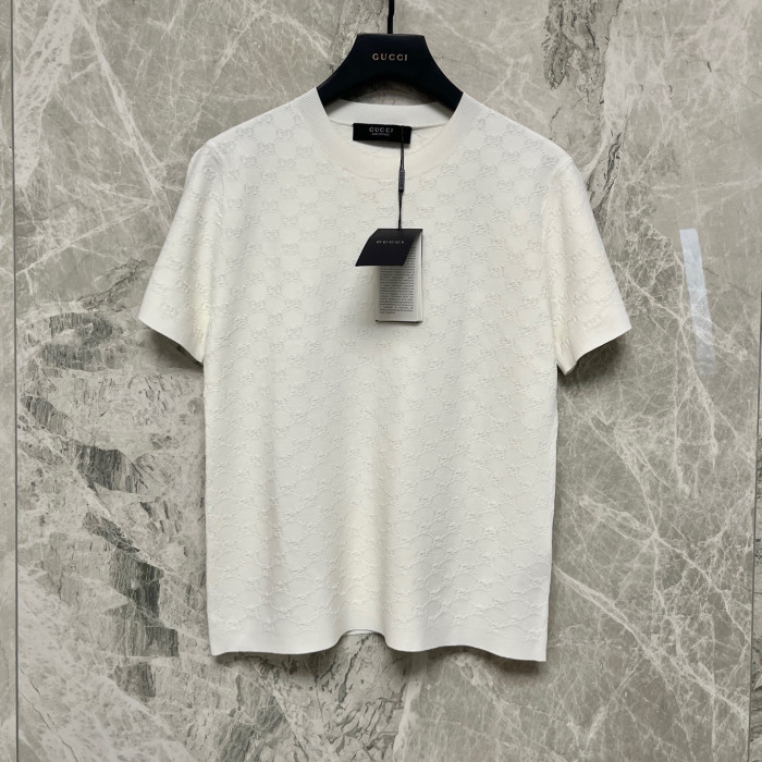 Gucci Technical Gg Jacquard Fabric T-shirt #386039