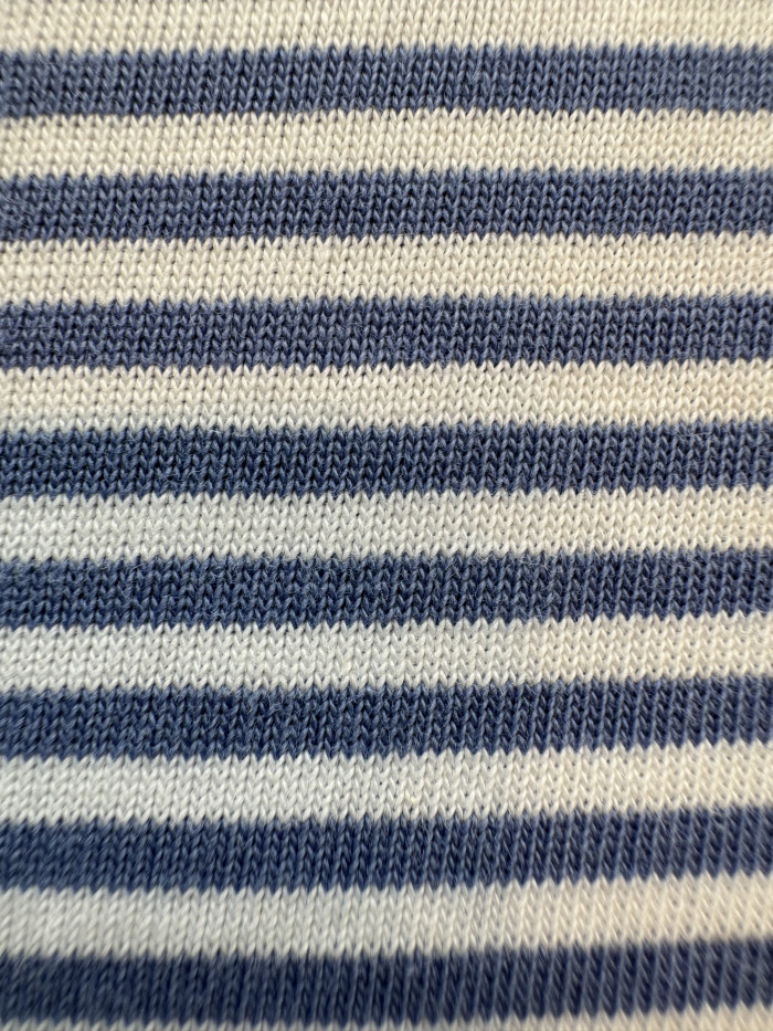 PRADA Periwinkle red Striped Jersey T-shirt #378582