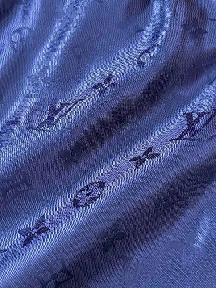 LOUIS VUITTON Monogram Jacquard Silk Sporty Shorts #386023