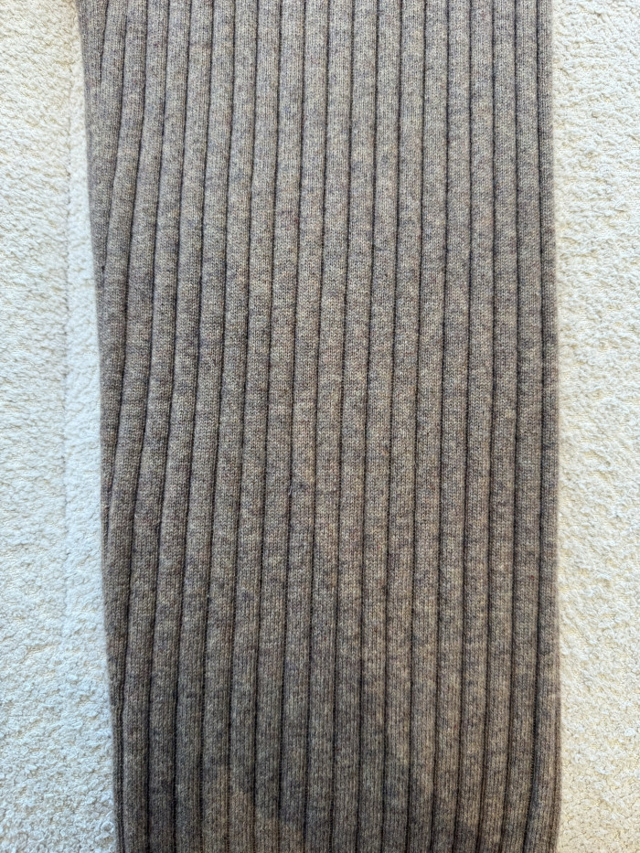Loro Piana Baby Coste Trousers Baby Cashmere Licorice Root Melange #385991