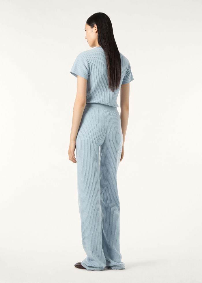 Loro Piana Baby Coste Trousers Baby Cashmere Licorice Root Melange #385991