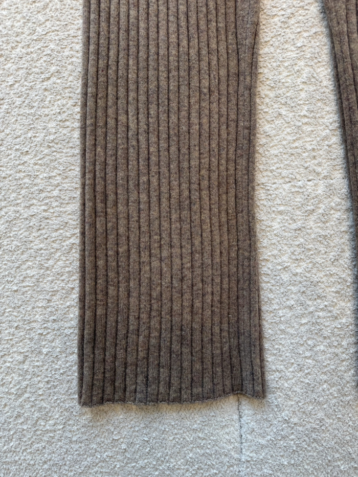 Loro Piana Baby Coste Trousers Baby Cashmere Licorice Root Melange #385991