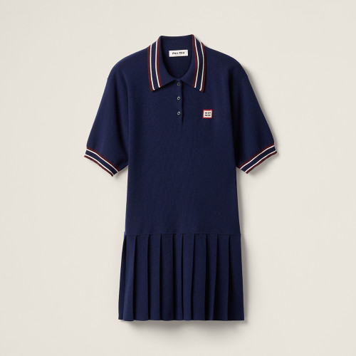 MiuMiu Wool and Cashmere Polo Dress #380350