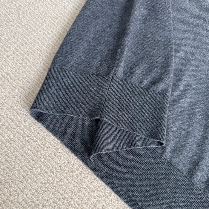 Prada Triangle Logo Cashmere Silk Polo Shirt #386013