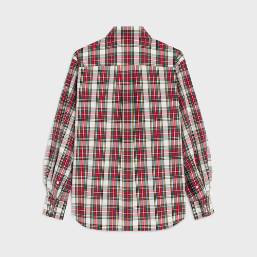 CELINE SHIRT IN TARTAN COTTON #386082