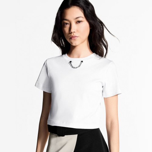 Louis Vuitton Spray-painted Effect Crop Top #386076