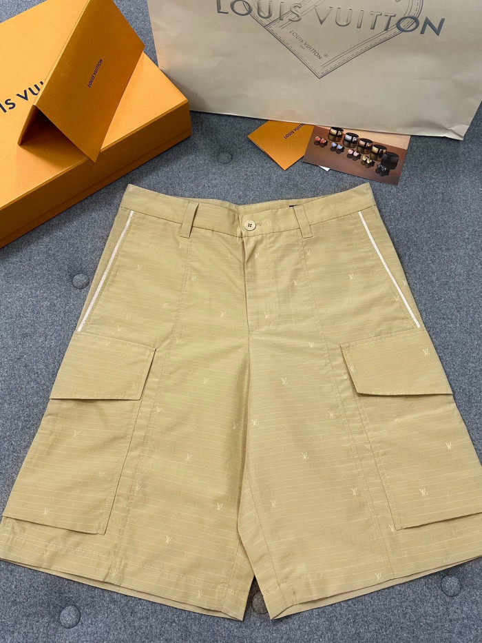 LOUIS VUITTON LV RIPSTOP Technical Cotton Cargo Shorts #238589