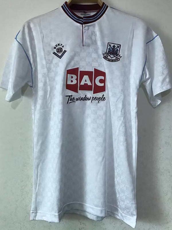1989-1990 West Ham Away Retro Soccer Jersey