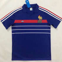 1984-1986 France Home Retro Soccer Jersey