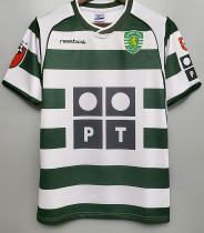 2001-2002 Sporting Lisbon Home Retro Soccer Jersey