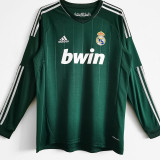 2012-2013 RMA Third Green Long Sleeve Retro Soccer Jersey (长袖)