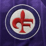 1989-1990 Fiorentina Home Retro Soccer Jersey