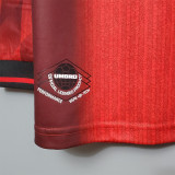 1996 Man Utd Home Long Sleeve Retro Soccer Jersey (长袖)