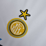 1990-1991 INT Away White Retro Soccer Jersey