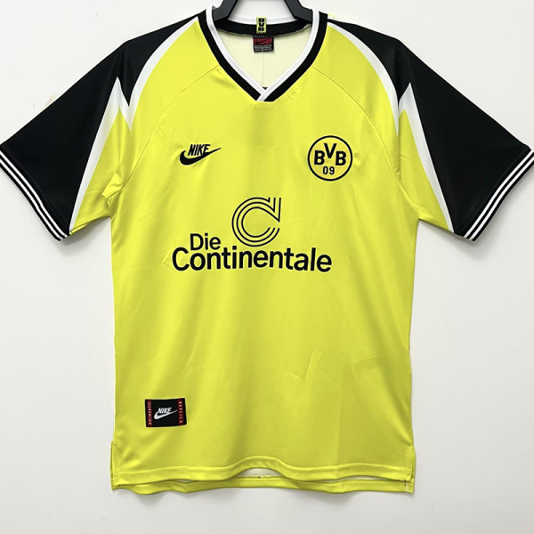 1995-1996 Dortmund Home Retro Soccer Jers
