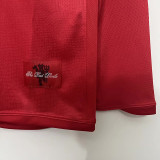 2007-2008 Man Utd home Red long sleeve Retro soccer jersey (长袖)(决赛字)