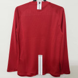 2007-2008 Man Utd Home Long sleeve Retro soccer jersey (长袖)