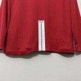 2007-2008 Man Utd Home Long sleeve Retro soccer jersey (长袖)