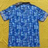 1990 England Away Blue Retro Soccer Jersey