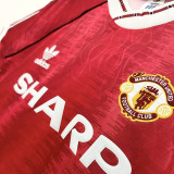 1990-1992 Man Utd Home Retro Soccer Jersey