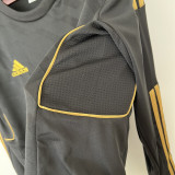 2011-2012 RMA Away Black Long Sleeve Retro Soccer Jersey (长袖) (钢印)