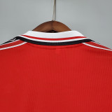 1998 Man Utd Home Long Sleeve Retro Soccer Jersey (长袖)
