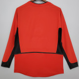 2002-2004 Man Utd Home Long Sleeve Retro Soccer Jersey (长袖)