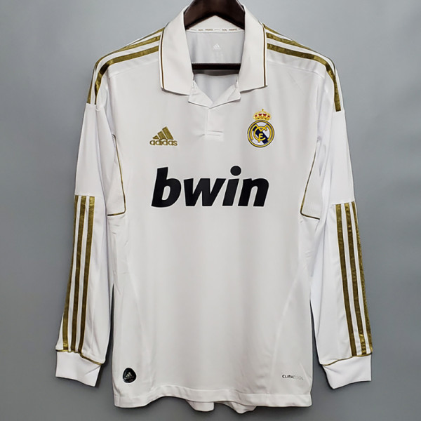 2011-2012 RMA Home Long Sleeve Retro Soccer Jersey (长袖)