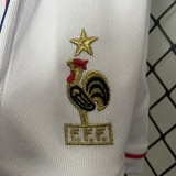 1998 France Home Kids Retro Soccer Jersey (带小字)