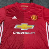2016-2017 Man Utd Home Retro Soccer Jersey