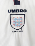 1998 England Home Retro Soccer Jersey