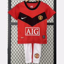 2009-2010 Man Utd Home Kids Retro Soccer Jersey