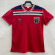 1980 England Away Red Retro Soccer Jersey