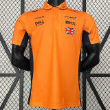 2024 McLaren #4 Polo Yellow Black Racing Suit (有领)