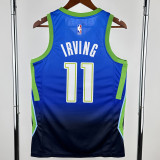 Dallas Mavericks IRVING #11 Blue Top Quality Hot Pressing NBA Jersey