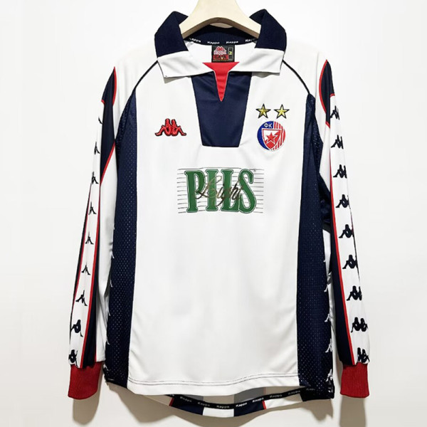 1999-2001 Crvena Zvezda Away Long Sleeve Retro Soccer Jersey (长袖)(红星队)